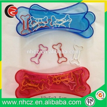 Bone shaped paper clips in Bone Shaped PS Box