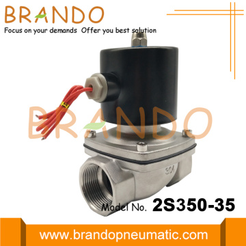 Válvula solenoide de acero inoxidable G1 1/4 &#39;&#39; 2S350-35