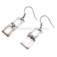 Two-tone Polished Post Earrings