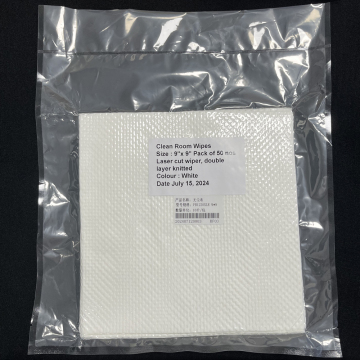 Laser Cut 12x12 Sealed 2-Ply High Absorbency Quilted Cleanroom Wipes