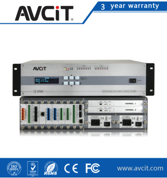 Dual system integrated audio and video signal central controller