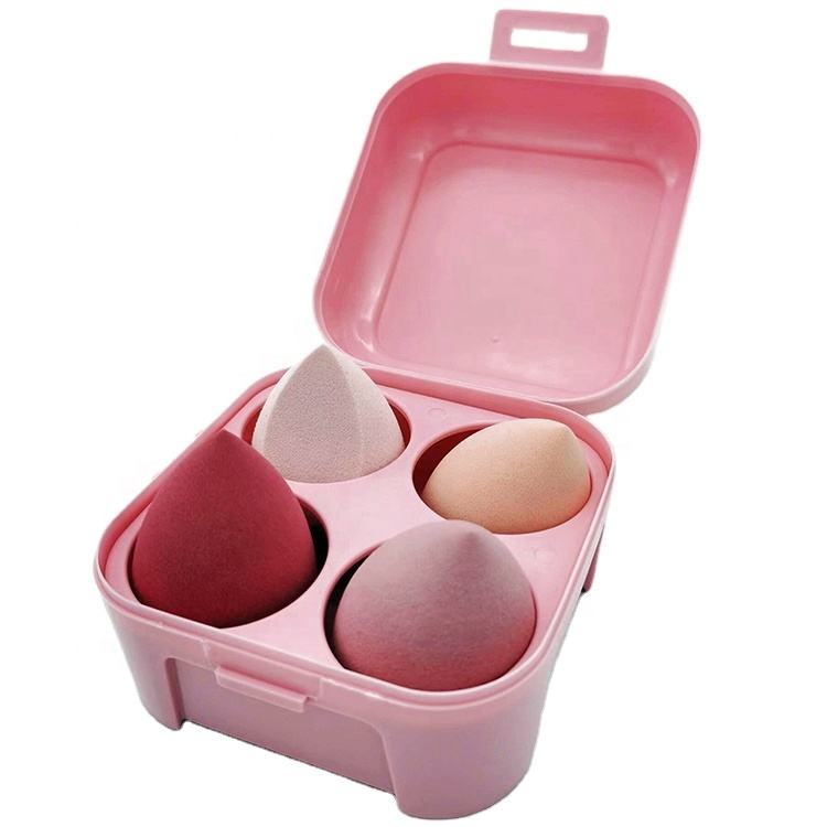 Pink 4pcsbox Cosmetic Sponge Beauty Egg1 Jpg