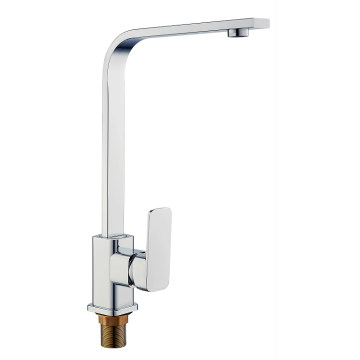 Square Brass Kitchen Faucet Mixer Tap