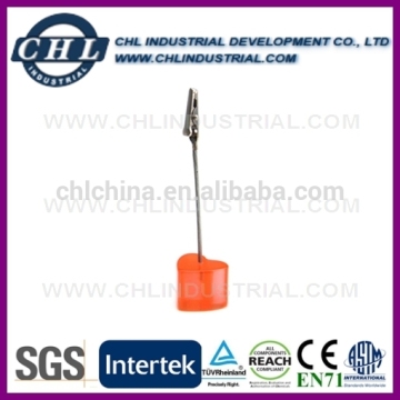 Plastic desktop note clip