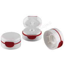 Round shape plastic bottle shower caps custom