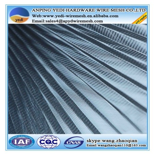 pleated mesh folding screen door/pleated window screen mesh