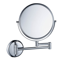Double-Sided Wall Mounted Shower Mirror with Foldable Magnifying Makeup Mirror