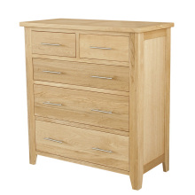 Solid Oak 5 Drawer Chest (NR03)