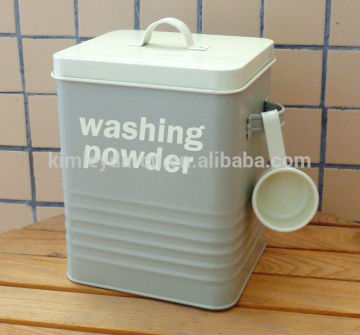 Metal laundry Powder Box