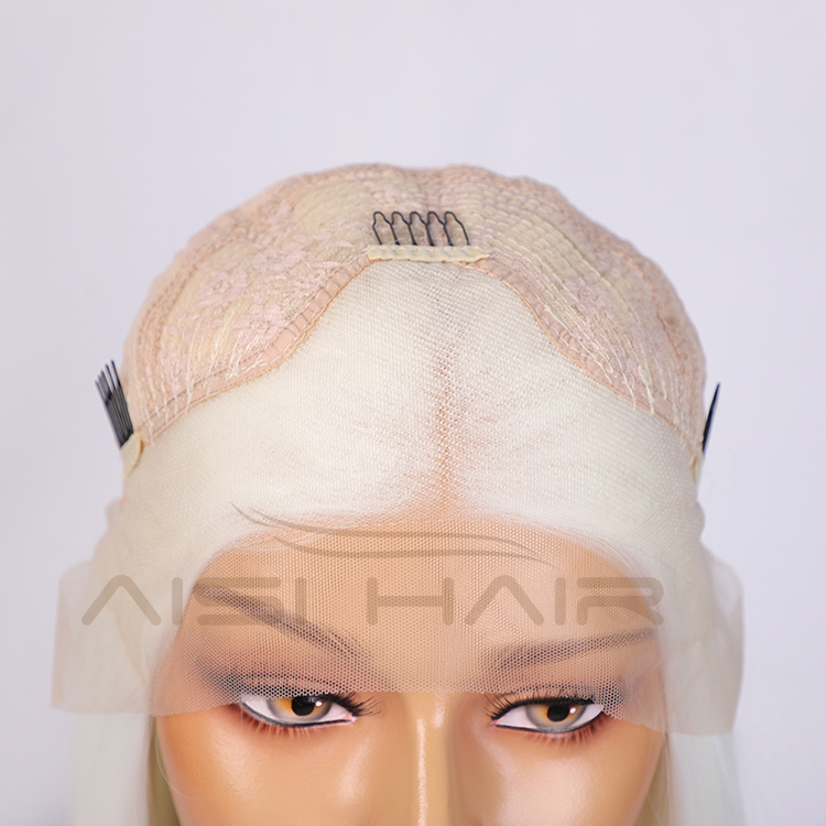 Aisi Hair Top Quality Long Silky Straight White Wig 26 Inch Long Swiss Lace Wigs Synthetic Lace Frontal Wigs For Black Women