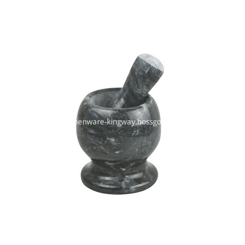 Carrara marble mortar and pestle