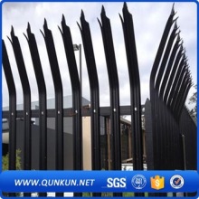 Installation Palisade Fencing With Gate