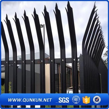 New design power coated palisade fence sales