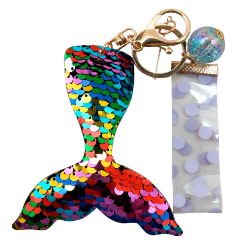 MERMAID TAIL SEQUIN SLEUTEL KETTING-0