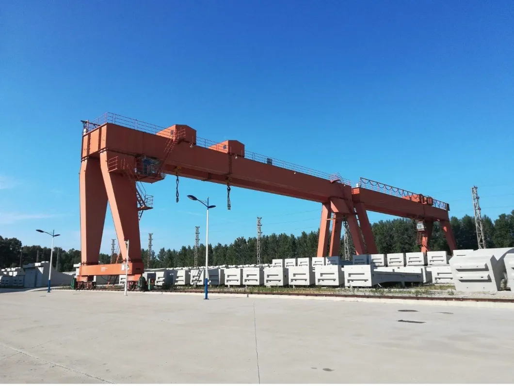 20 Ton 30 Ton 50 Ton Double Girder Electric Container Gantry Crane with Trolley for Dock, Port