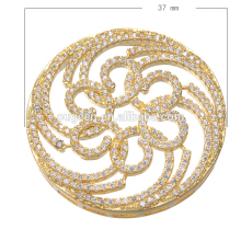 2016 latest luxury round shape zircon platium colors jewelry connector for bracelets