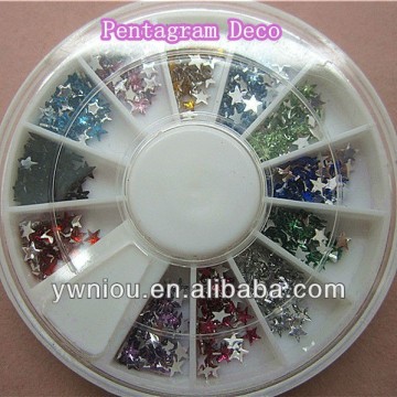 PROMOTIONAL nail art set pentagram stone decoration