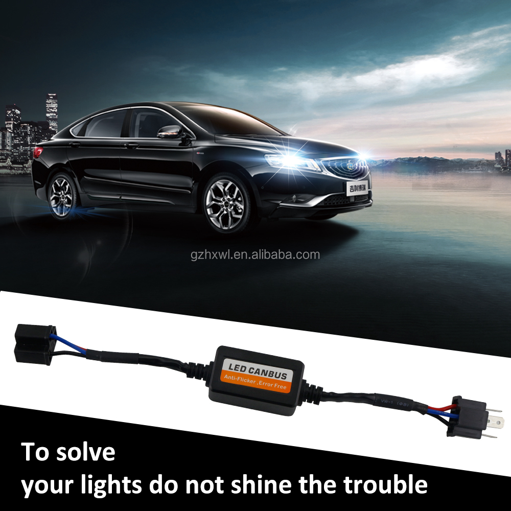 LED Headlight Decoder Resistor Canbus Error Free Anti Flicker H1 H3 H7 H11 H4