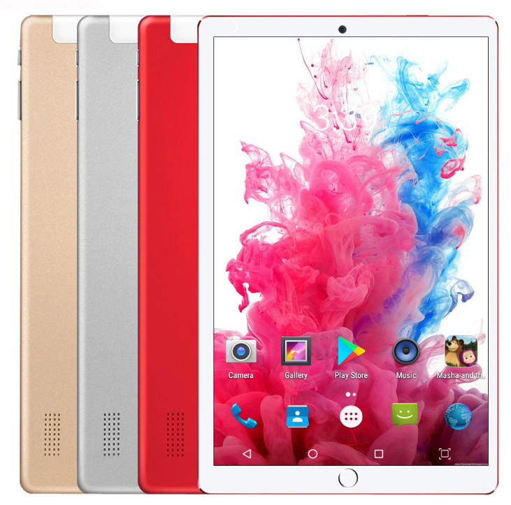 10.1 Inch Android 8.0 Tablet Pc Android Tablet Quad Core 1GB/16GB 3G Phone Call SIM Card WiFi GPS 2.5D Glass Screen