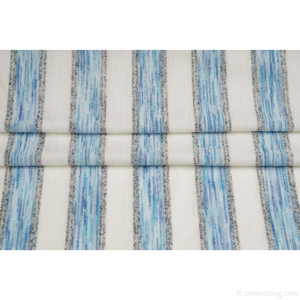 Polyester Rayonne Spandex Active Wear Tissu tricoté texturé