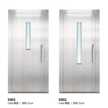 Silver Stainless Steel Swing Door