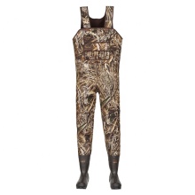 Camo Neoprene Fishing Waders with 600gr Thinsulate Rubber Boot