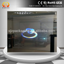 transparent selfadhesive film for rear projection to use in shop window
