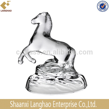 Horse Shape Clear Glass Decoration Pieces