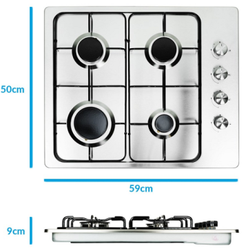 Stainless Steel Gas Stove 60cm Side Control