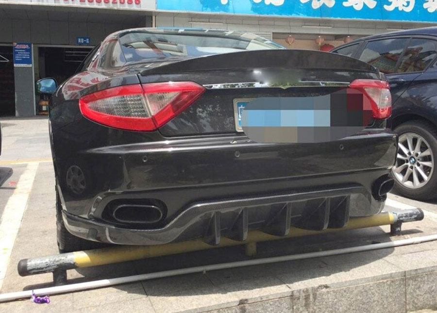 Carbon Fiber Rear Trunk Boot Spoiler Wing for Maserati GranTurismo Coupe 2Door 2012 - 2014