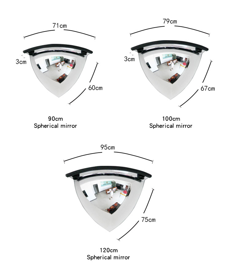 Safety Other Roadway Products Stainless Steel Convex Mirror, High Secure Other Roadway Products Dome Mirror/