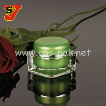 Square Acryl Cosmetic Jar Plastic Packaging