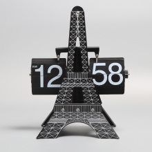 Reloj de escritorio de la torre eiffel de estilo europeo