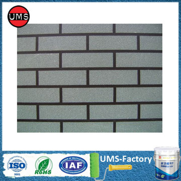 Elastomeric exterior masonry brick paint grey