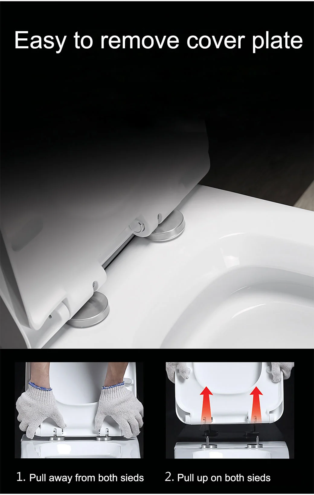 Floor Mounted Ceramic Pulse Solenoid Toilet Smart Toilet