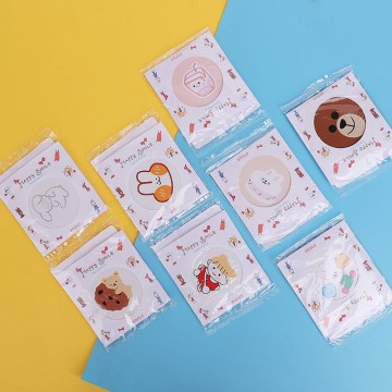 Cheap Mini Makeup Cartoon Pocket Mirrors with Packaging