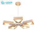 LEDER Mooie Plafondverlichting Ventilator