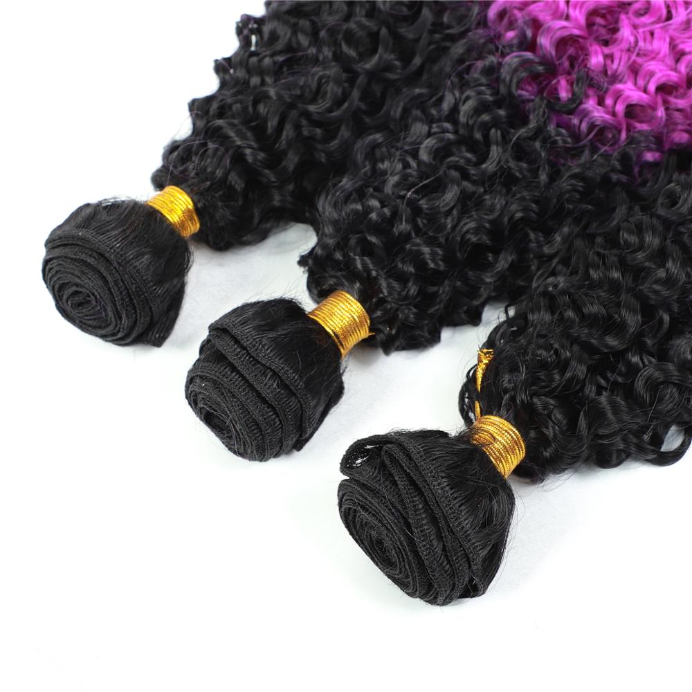 MYZYR 100 Gram/Piece8inch ~30inch Kinky Curly Hair weaving Black Color double machine weft Synthetic hair bundle