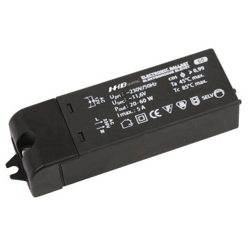 Electronic Transformer 60W, for LV-Halogen Lamps