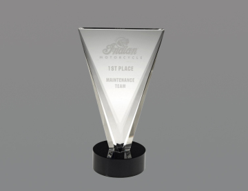 Victory award with black base