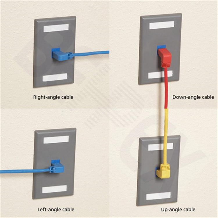 UTP/FTP/STP Cat5 Cat6 Cat7 Right/Left Angle Angled RJ45 Network Cable