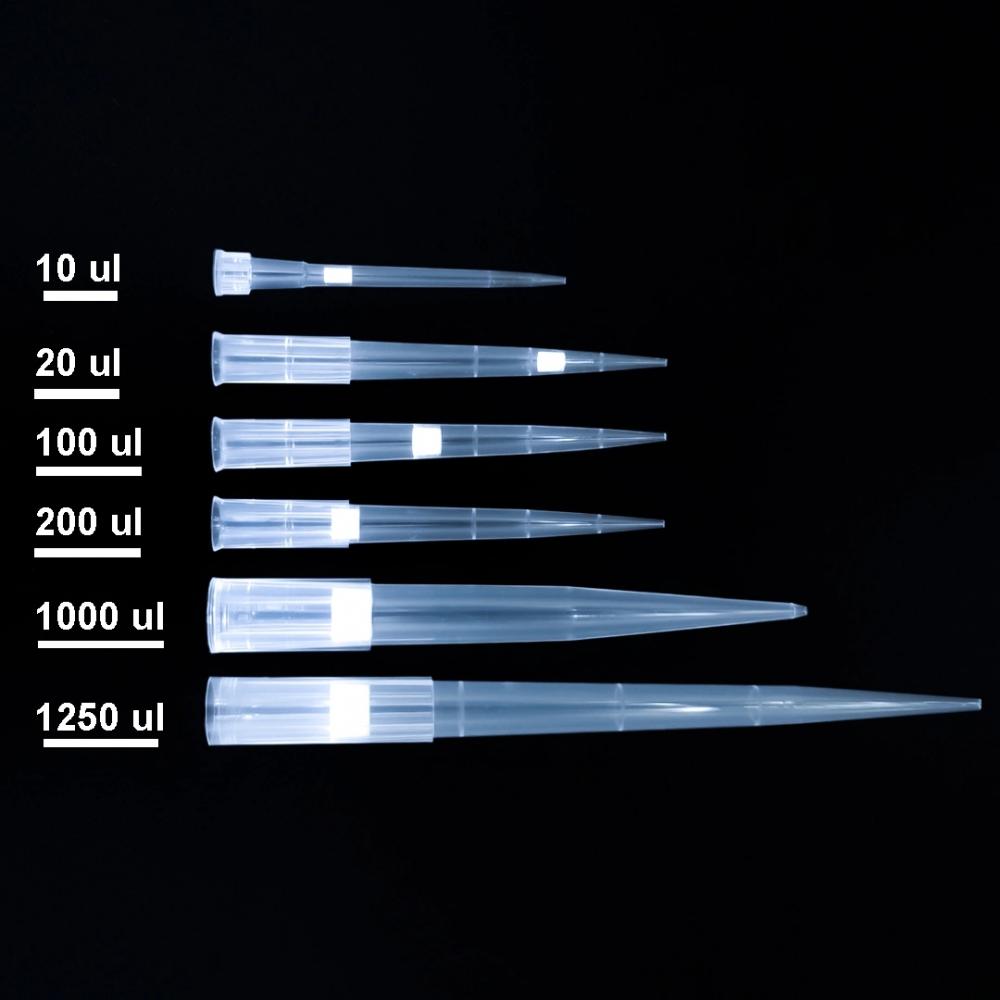 Punte di pipetta sterili filtrate da 1000ul