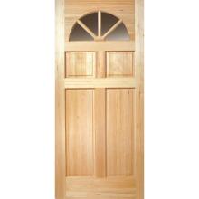Fan Lite Unfinished Fir Front Door Slab