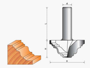 Classical Plunge Bit With Finished Cutting Surface Tct Router Bit  Lc5016