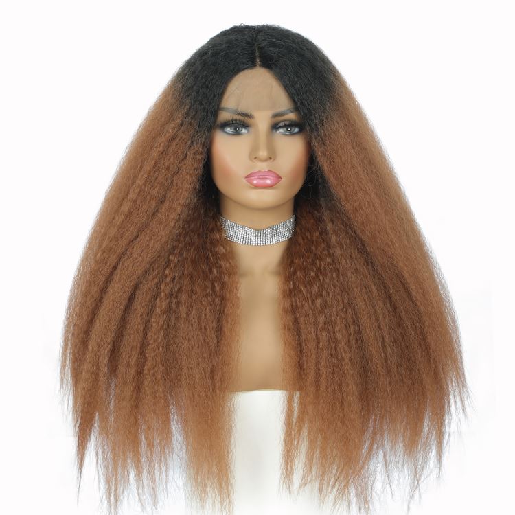 synthetic wig heat resistant fib,synthetic wig lace frontal,Premium hiperlon synthetic lace front wig Vendor