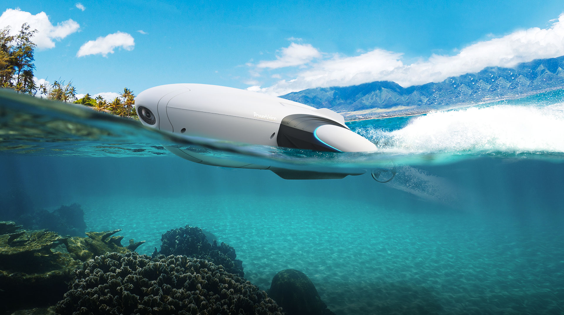 Powervision underwater Drone PowerDolphin Wizard Power Dophin Wireless Underwater Robert with 12MP 4K Camera