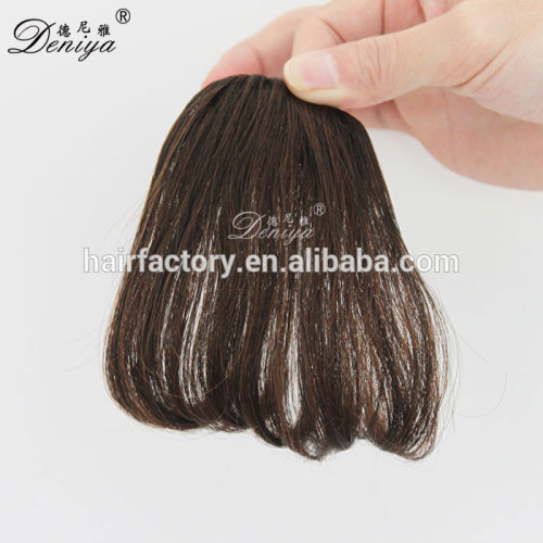 Deniya fashion wavy synthetic fringe top quality easy clip in hair bang