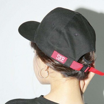 Embroidered Tape Strap Closure Cap Plastic Buckle Hats Funny Baseball Cap