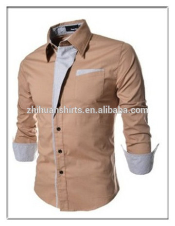 French Cuff Long Sleeve Dress Men's Shirts