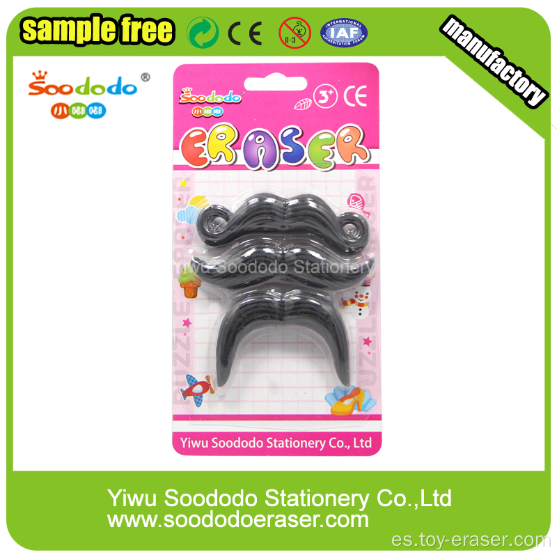 Barba en forma de borrador Topper Cute Cap Erasers